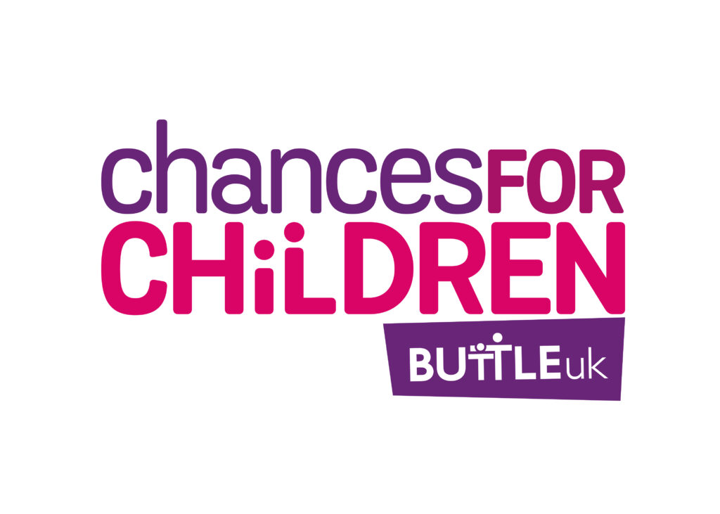 The logo of Buttle UK with the tagline 'chances for children'